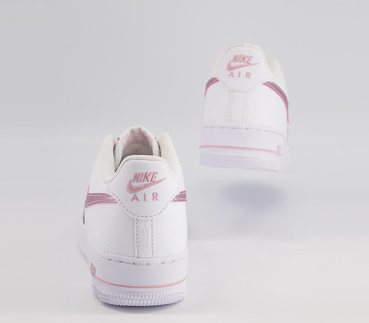 Nike Air Force 1 Boys Trainers White Pink Glaze - Women's Trainers