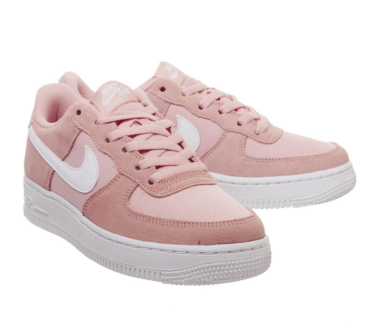 NikeAf1 BoysCoral Starust White