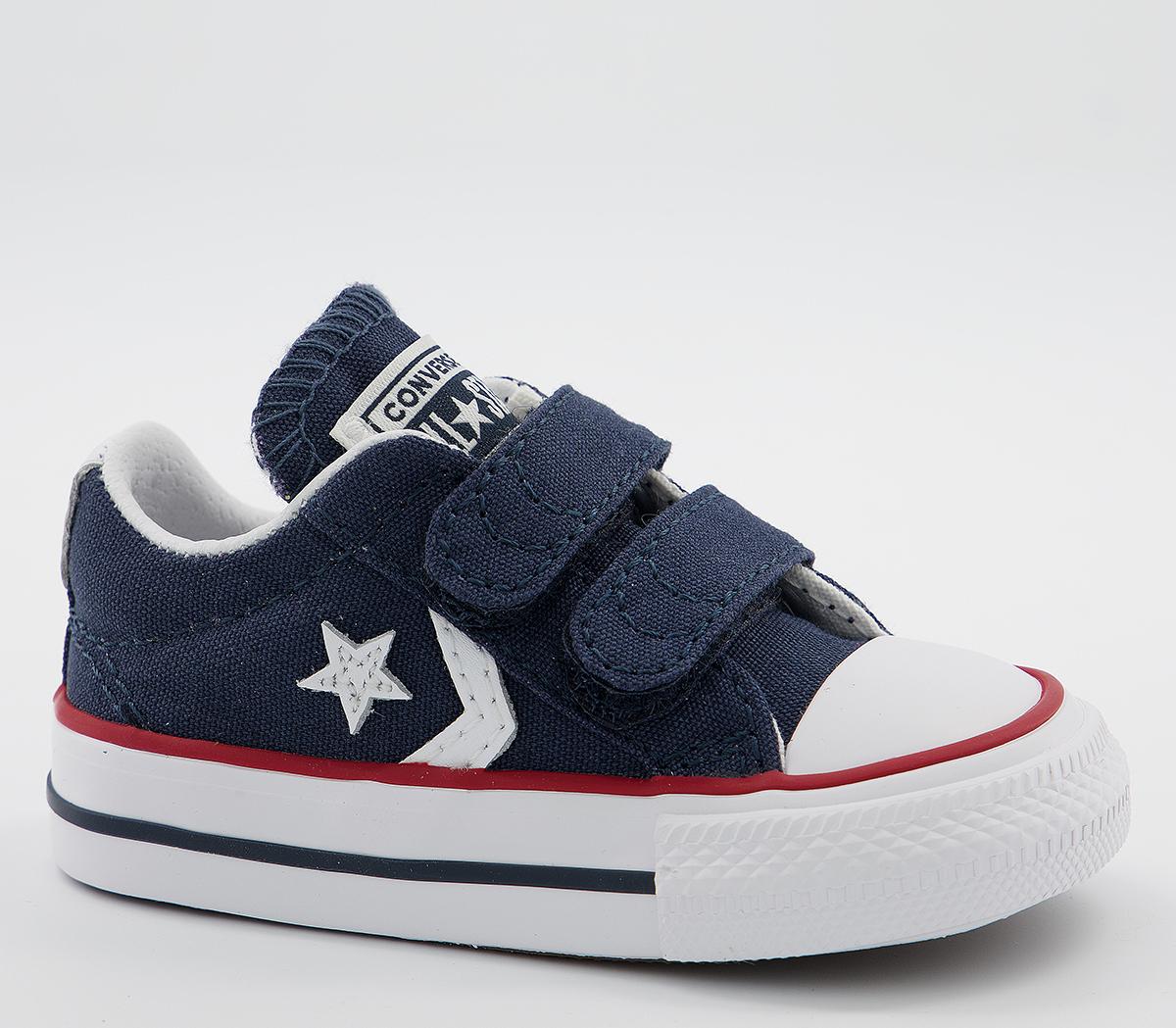 Converse Star Player Infant Trainers Converse Star Player Infant Trainers Navy White Red