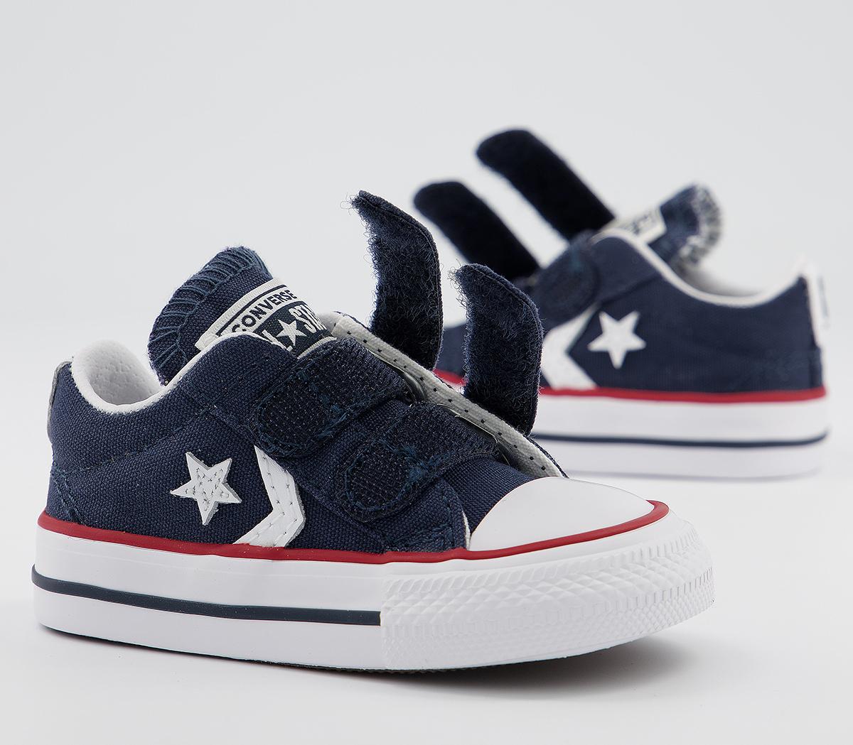 Converse Star Player Infant Trainers Converse Star Player Infant Trainers Navy White Red