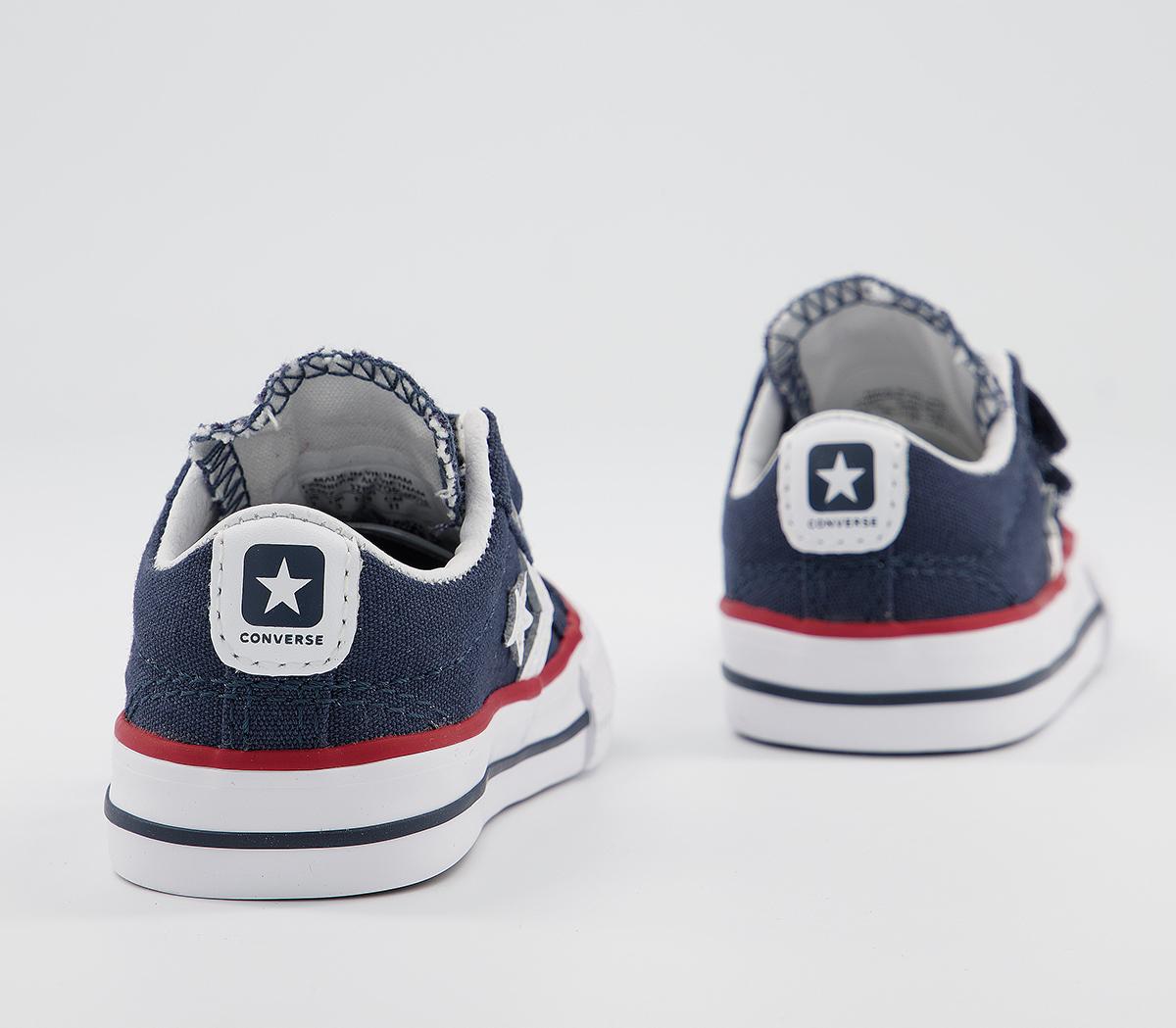 Converse Star Player Infant Trainers Converse Star Player Infant Trainers Navy White Red
