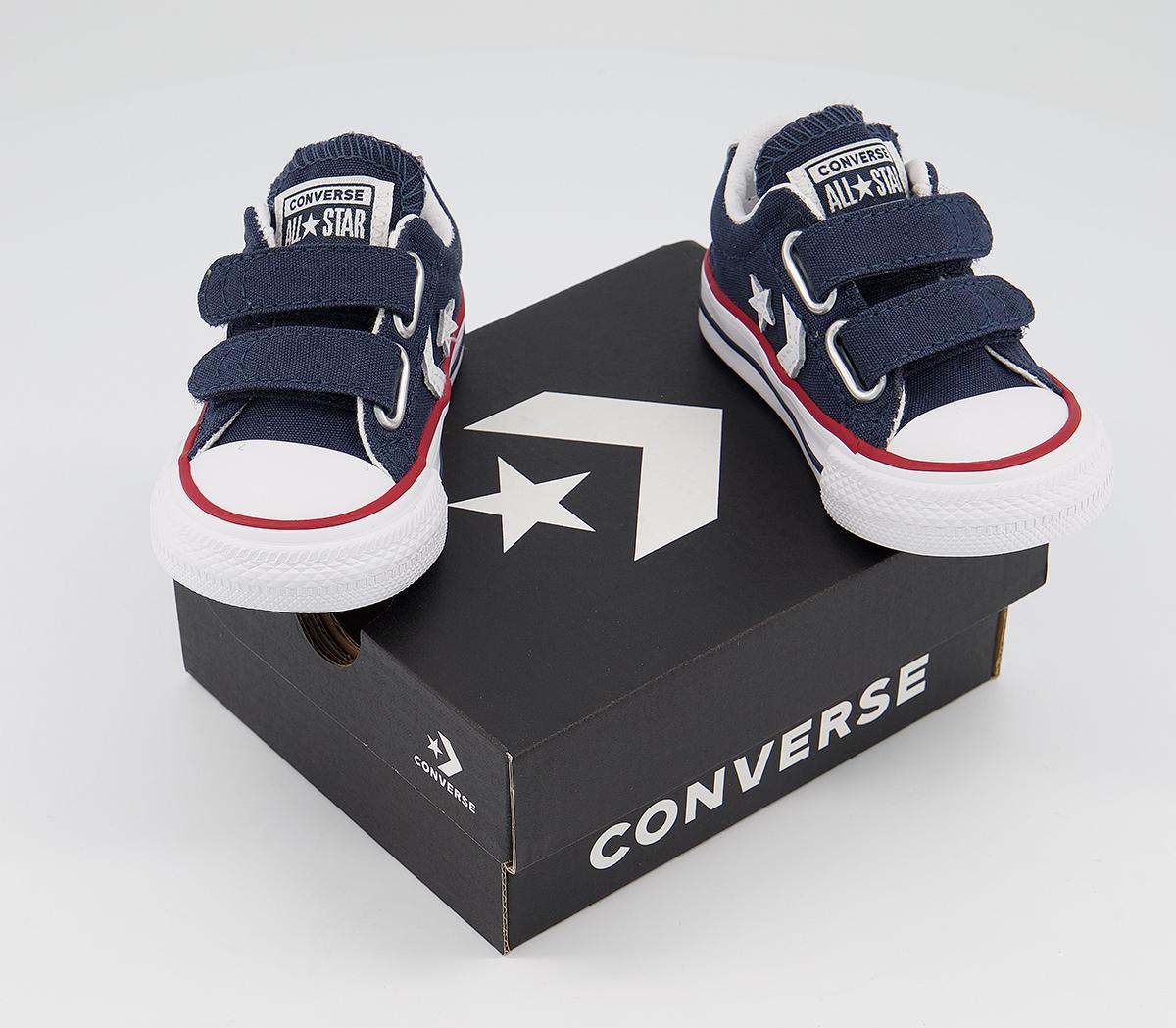 Converse Star Player Infant Trainers Converse Star Player Infant Trainers Navy White Red