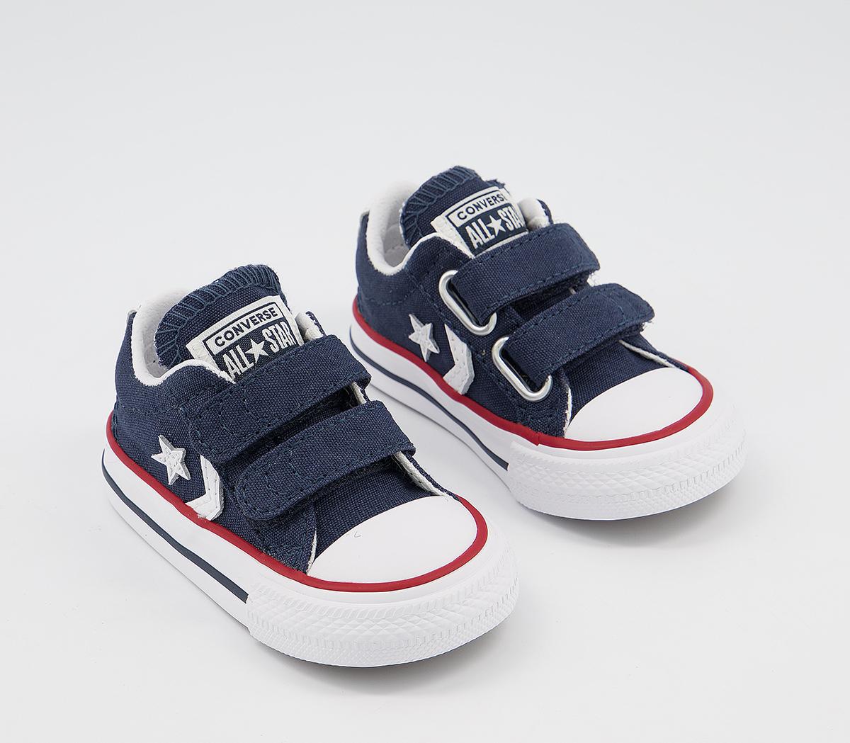Converse Star Player Infant Trainers Converse Star Player Infant Trainers Navy White Red