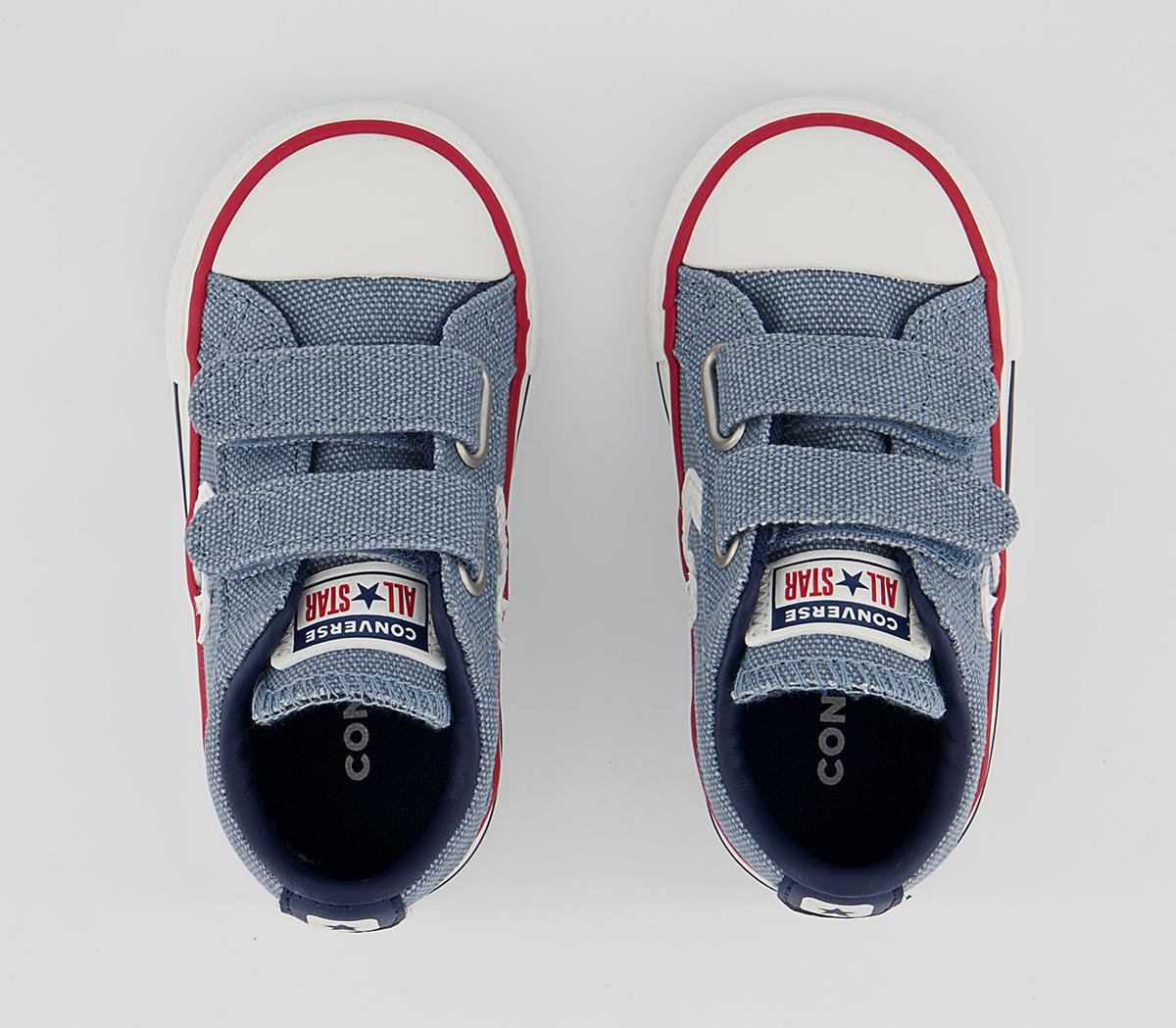 Converse Star Player Infant Trainers Converse Star Player Infant Trainers Indigo Oxide Vintage White Midnght Navy