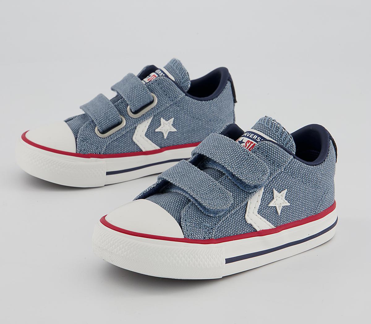 Converse Star Player Infant Trainers Converse Star Player Infant Trainers Indigo Oxide Vintage White Midnght Navy