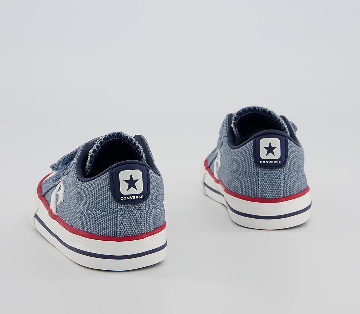 Converse Star Player Infant Trainers Converse Star Player Infant Trainers Indigo Oxide Vintage White Midnght Navy