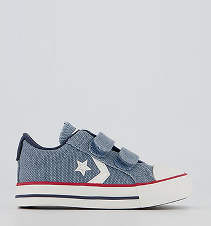 Converse Star Player Infant Trainers Indigo Oxide Vintage White Midnght Navy