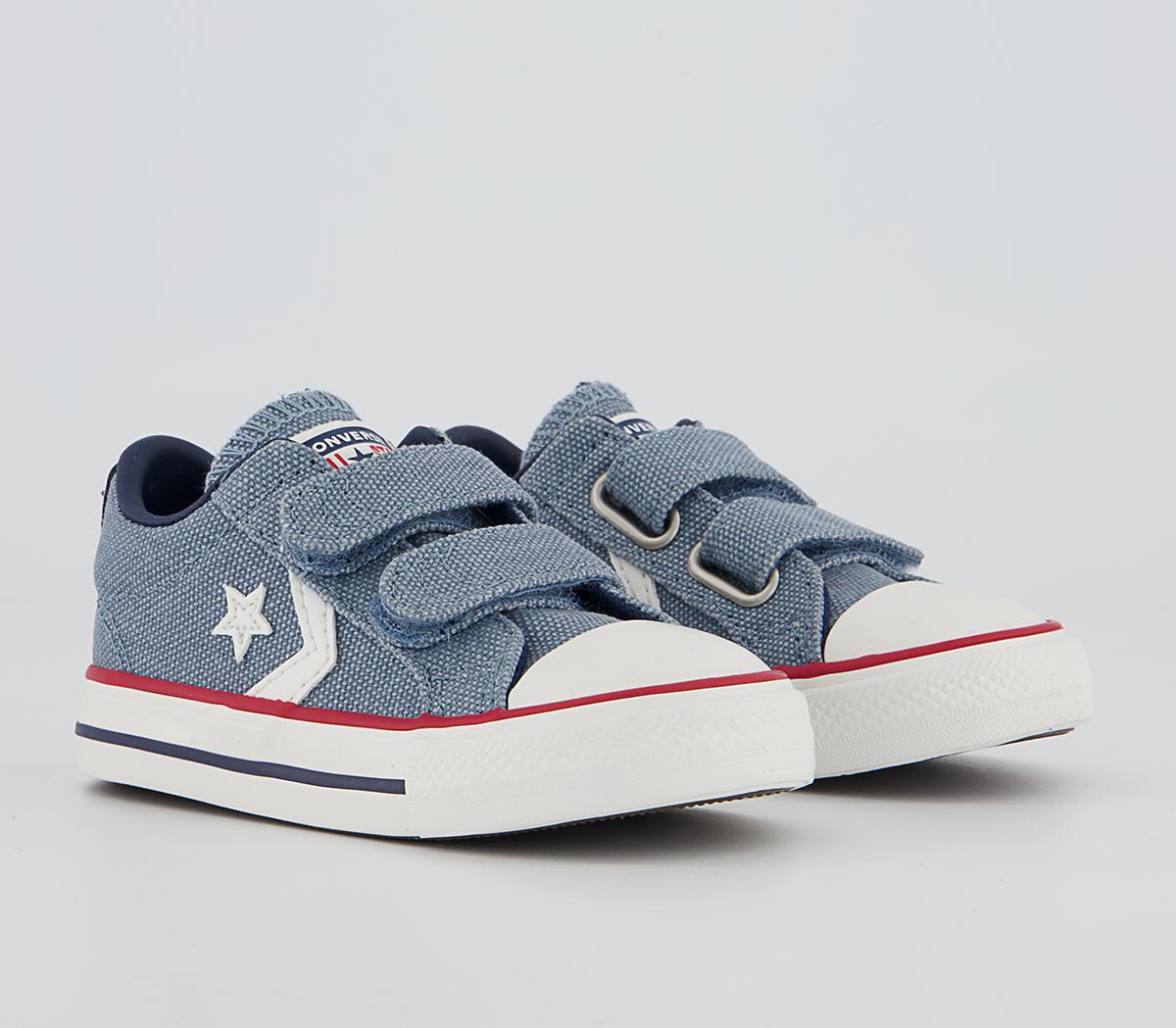 Converse Star Player Infant Trainers Converse Star Player Infant Trainers Indigo Oxide Vintage White Midnght Navy