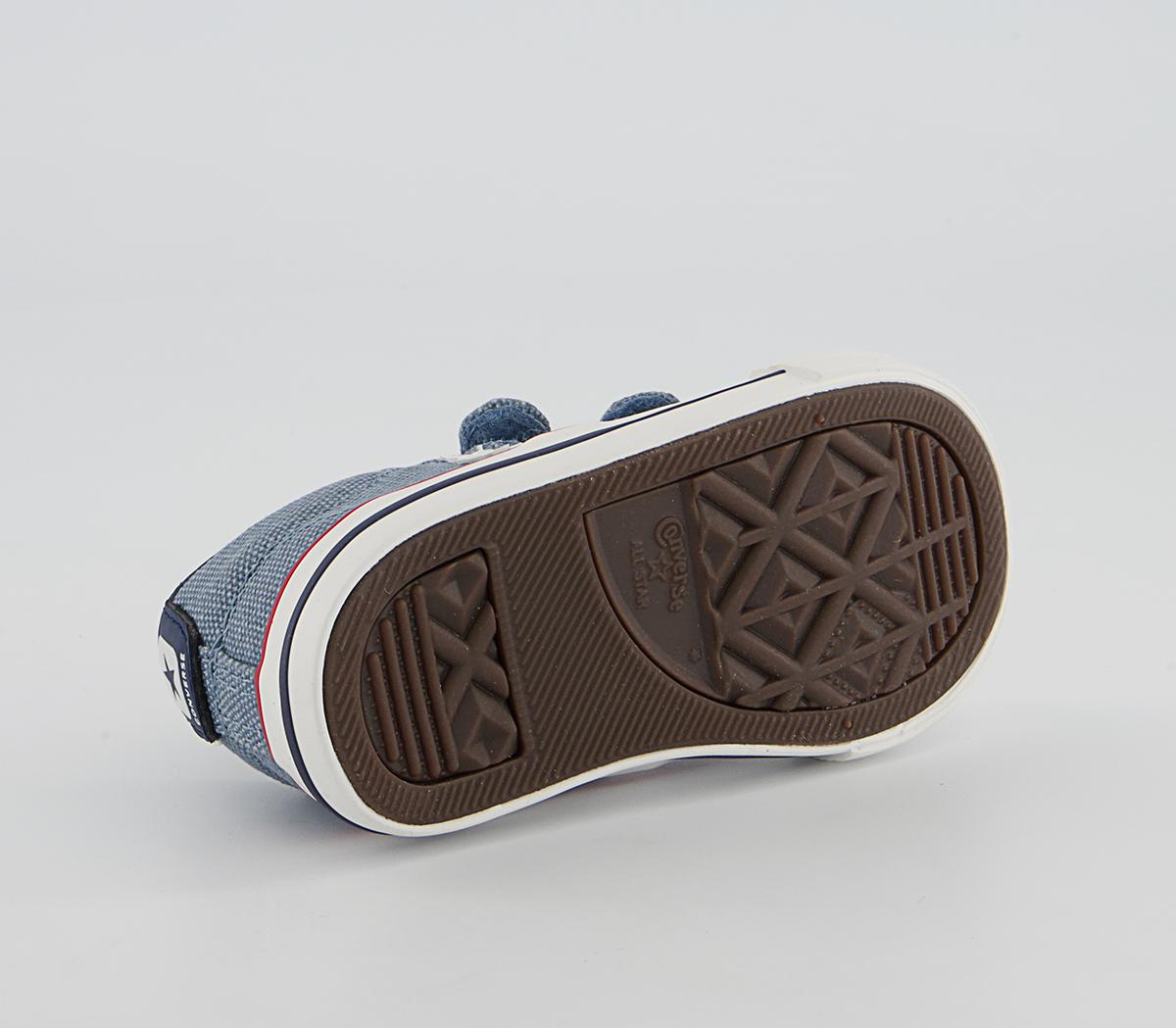 Converse Star Player Infant Trainers Converse Star Player Infant Trainers Indigo Oxide Vintage White Midnght Navy