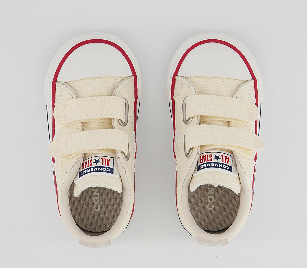 Converse Star Player Infant Trainers Converse Star Player Infant Trainers Egret Red Gym Vintage White