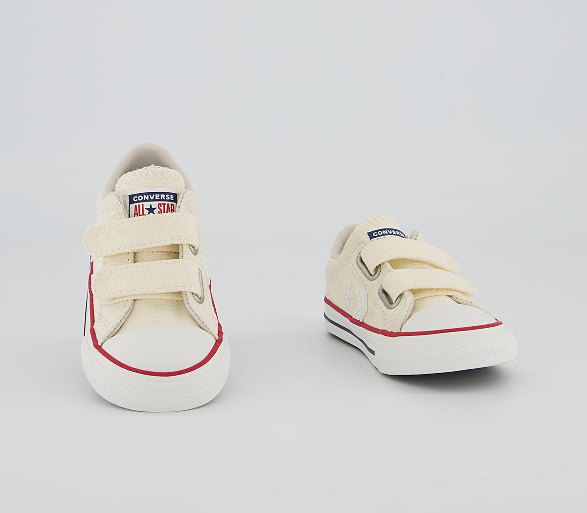 Converse Star Player Infant Trainers Converse Star Player Infant Trainers Egret Red Gym Vintage White