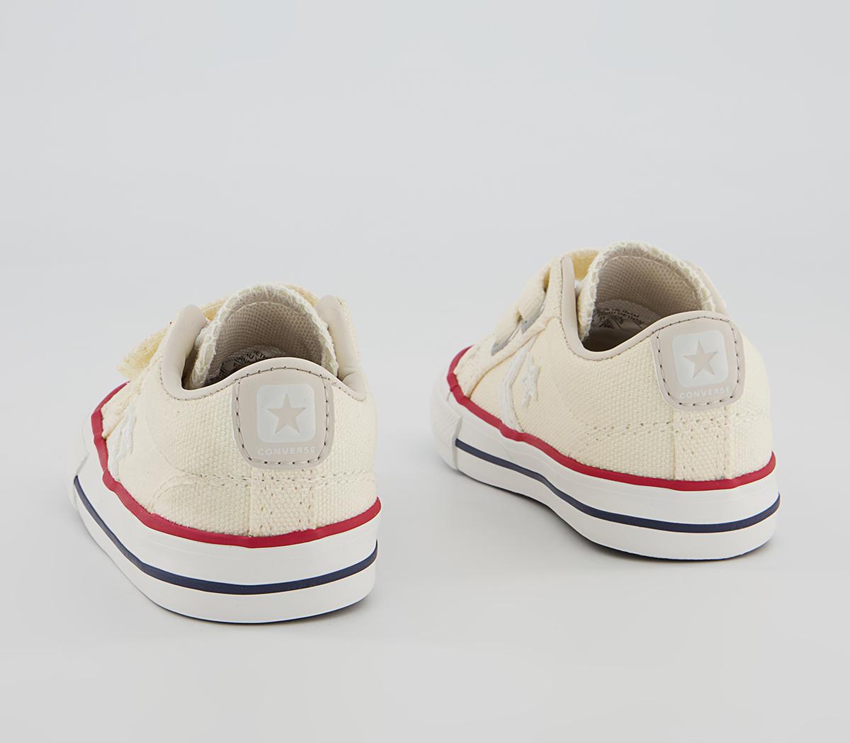 Converse Star Player Infant Trainers Converse Star Player Infant Trainers Egret Red Gym Vintage White