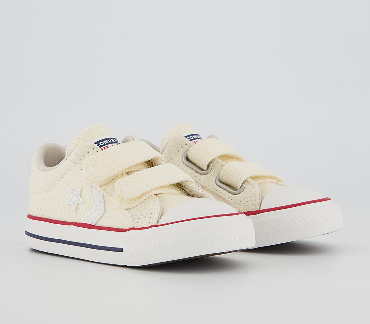 Converse Star Player Infant Trainers Converse Star Player Infant Trainers Egret Red Gym Vintage White