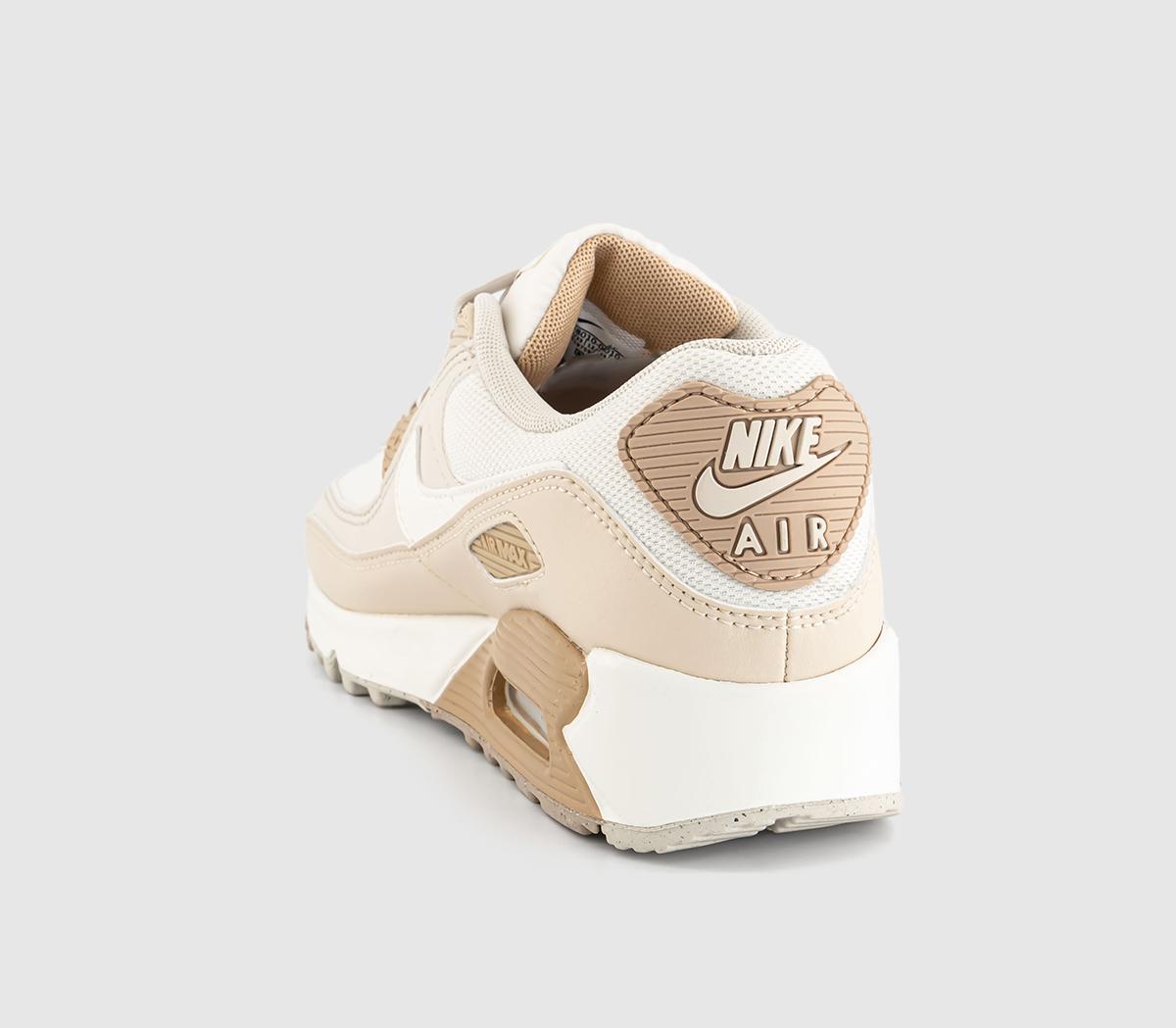 NikeAir Max 90 TrainersPhantom Sail Sanddrift Light Orewood Brown