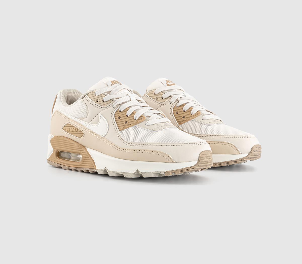 NikeAir Max 90 TrainersPhantom Sail Sanddrift Light Orewood Brown