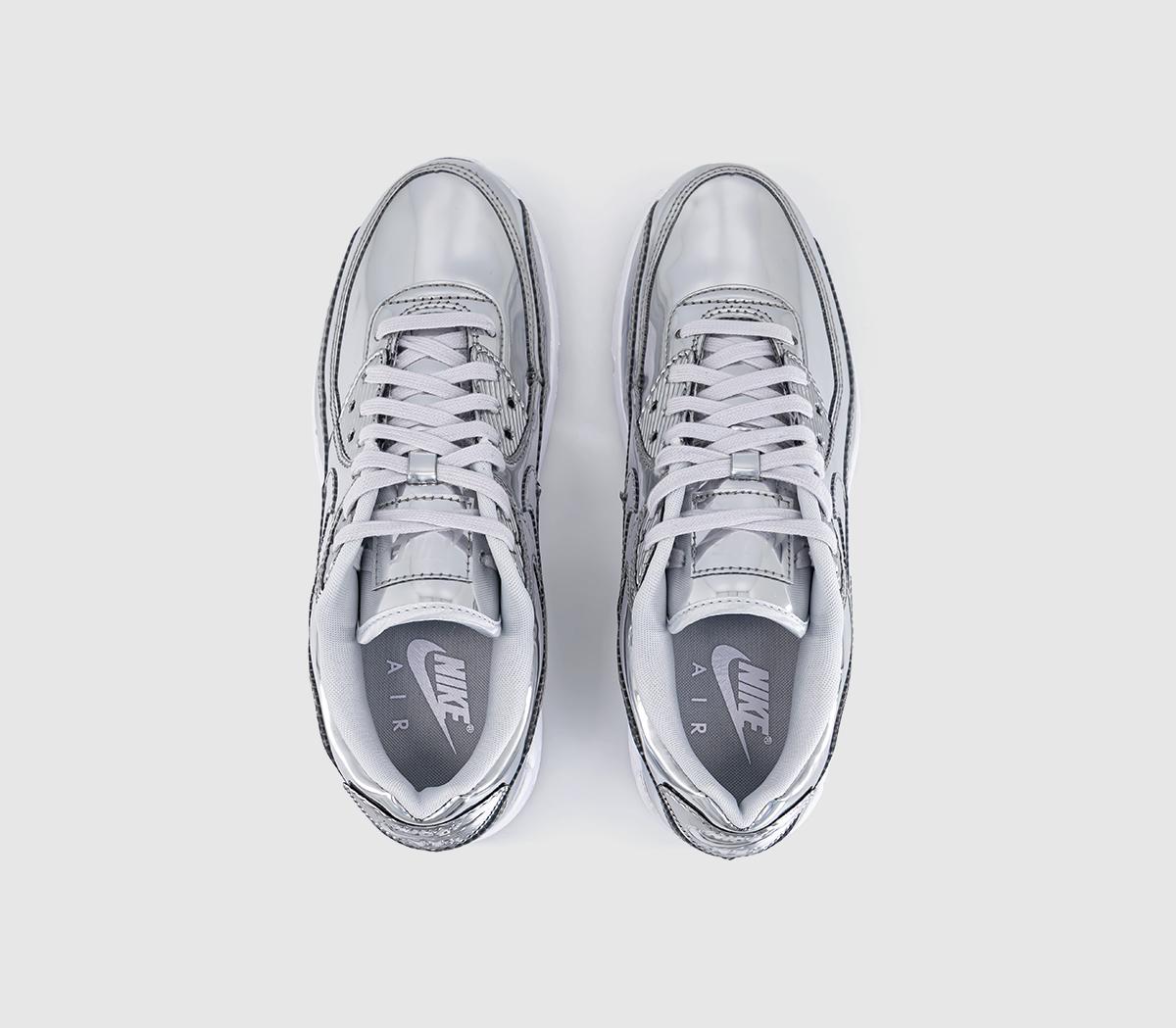 NikeAir Max 90 TrainersChrome Chrome Pure Platinum White