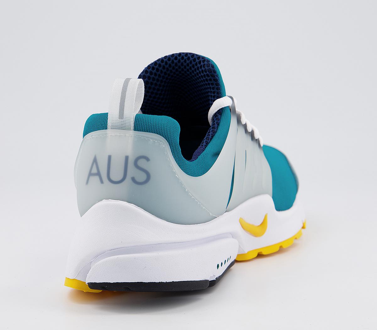 Nike Air Presto Trainers Nike Air Presto Trainers Fresh Water Tour Yellow Midnight Navy White