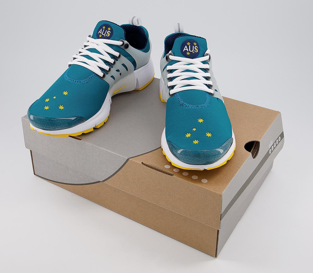 Nike Air Presto Trainers Nike Air Presto Trainers Fresh Water Tour Yellow Midnight Navy White