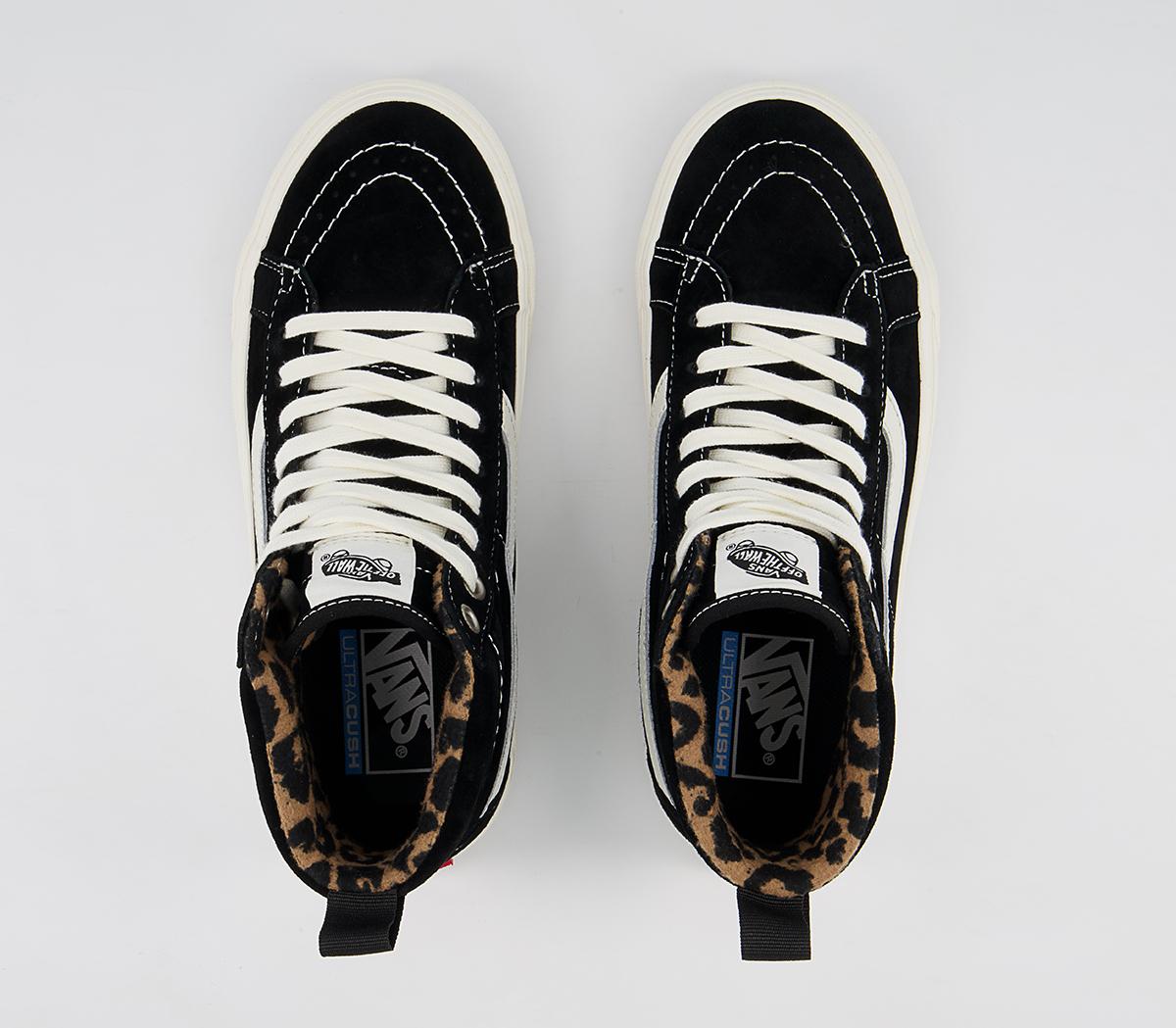 Vans Sk8 Hi MTE Trainers Vans Sk8 Hi MTE Trainers Black Suede Leopard