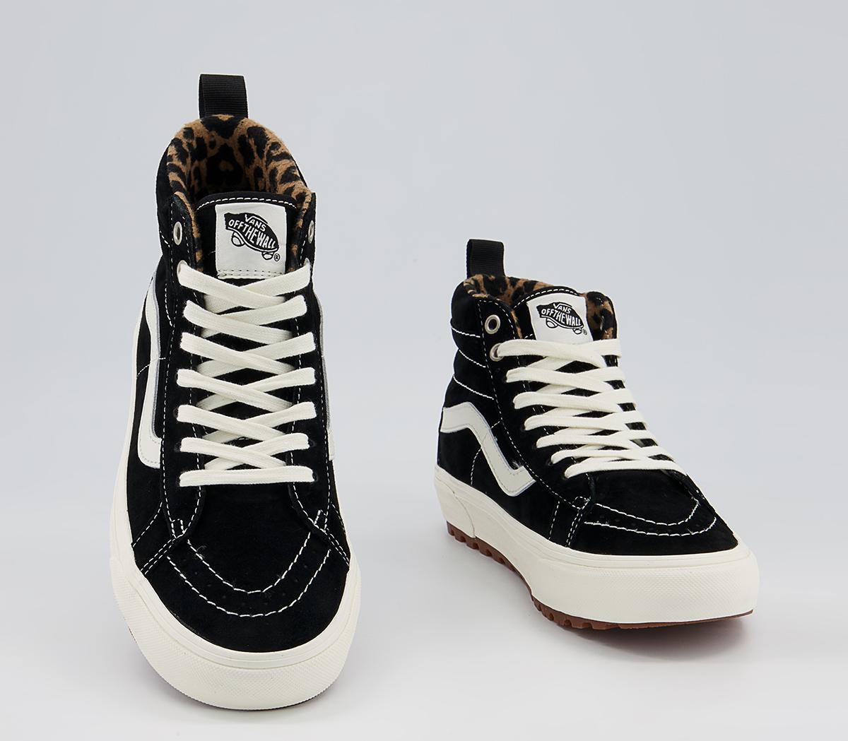 Vans Sk8 Hi MTE Trainers Vans Sk8 Hi MTE Trainers Black Suede Leopard
