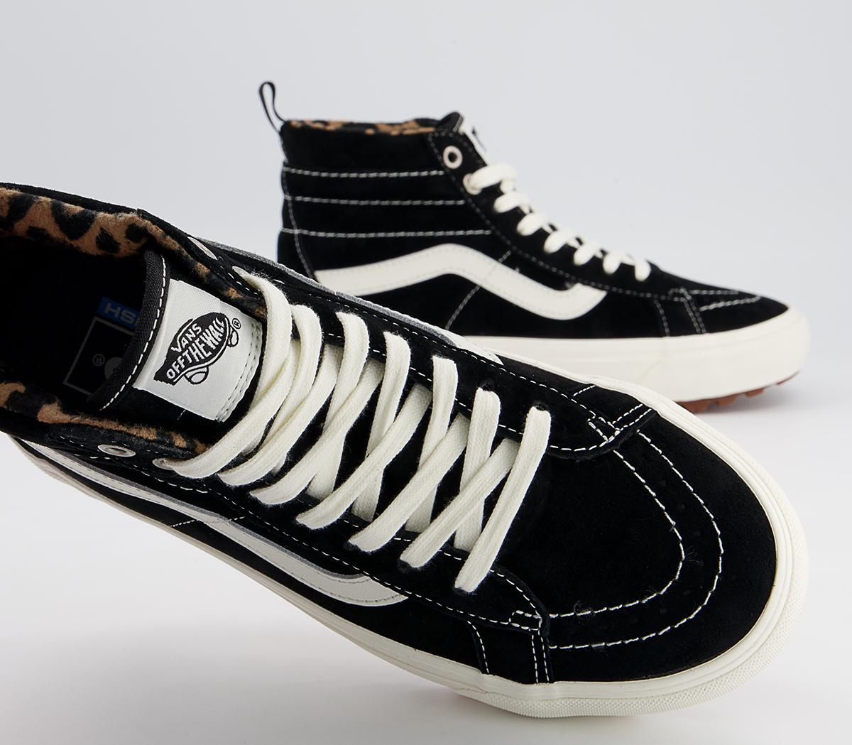 Vans Sk8 Hi MTE Trainers Vans Sk8 Hi MTE Trainers Black Suede Leopard