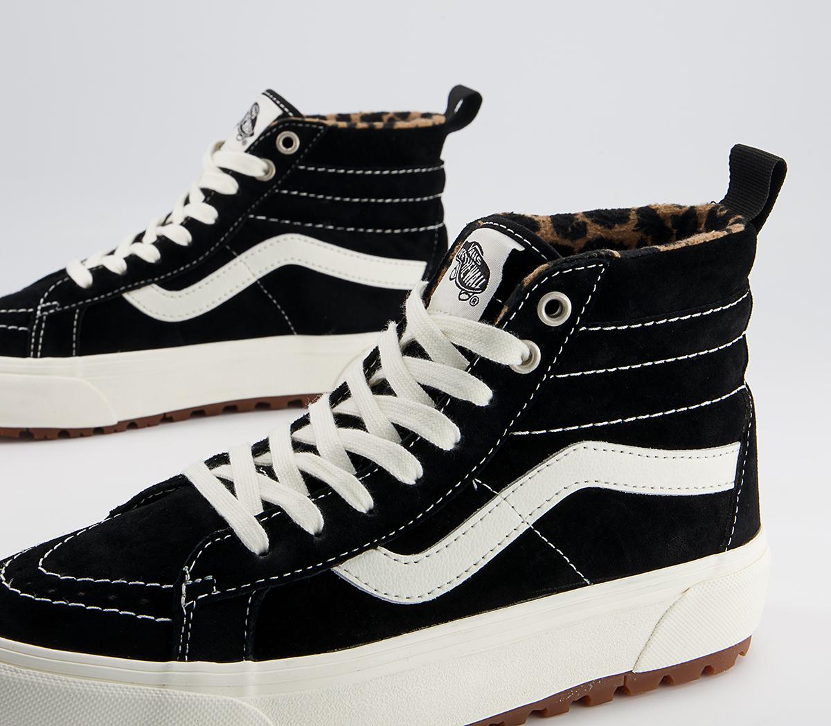 Vans Sk8 Hi MTE Trainers Vans Sk8 Hi MTE Trainers Black Suede Leopard
