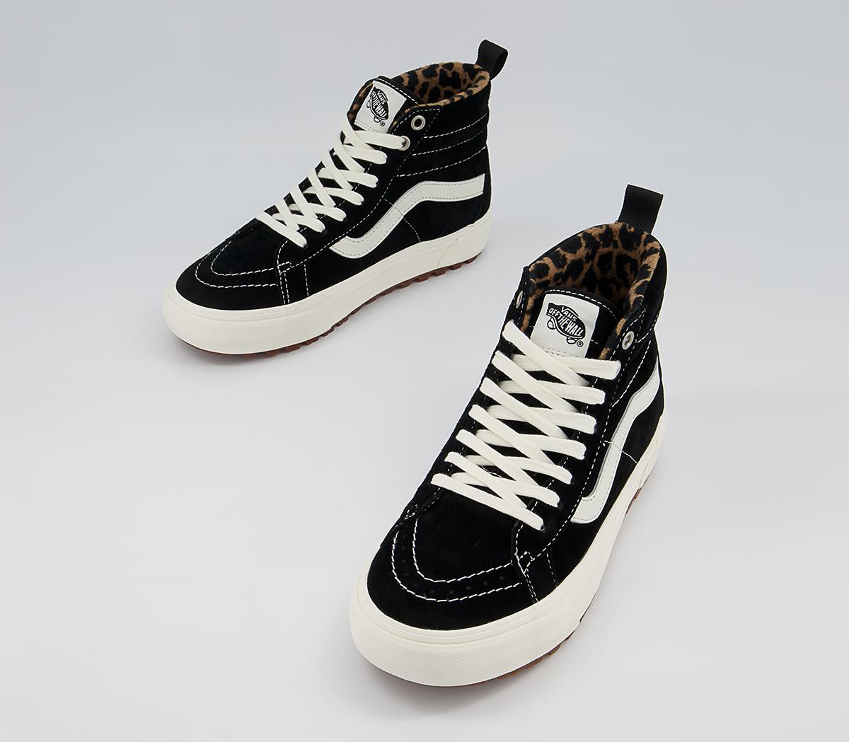 Vans Sk8 Hi MTE Trainers Vans Sk8 Hi MTE Trainers Black Suede Leopard