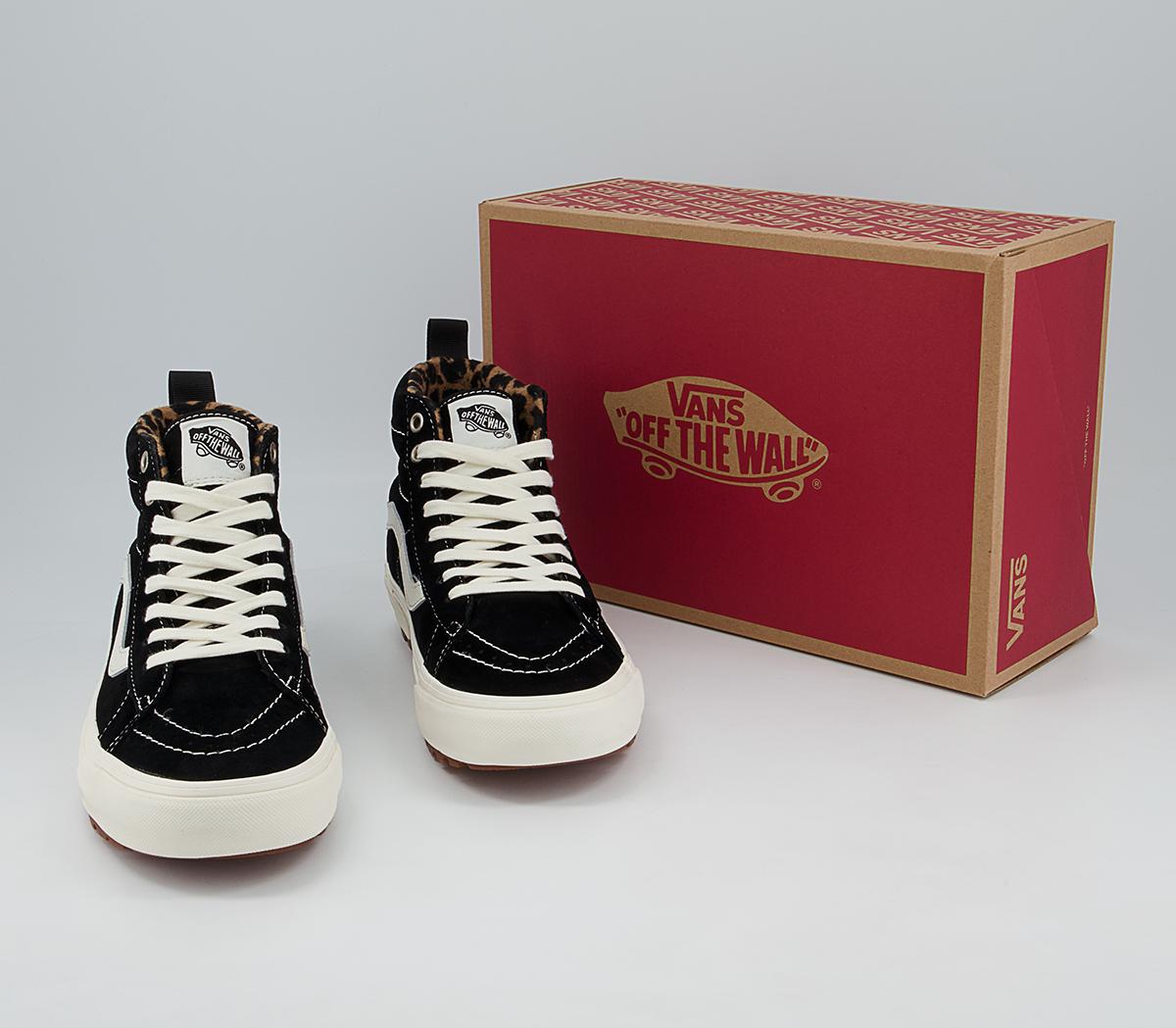 Vans Sk8 Hi MTE Trainers Vans Sk8 Hi MTE Trainers Black Suede Leopard