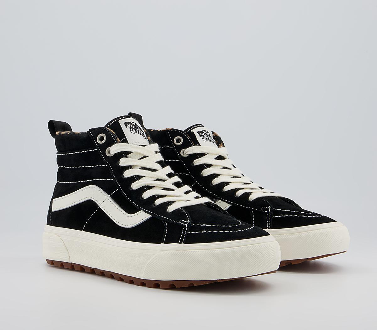 Vans Sk8 Hi MTE Trainers Vans Sk8 Hi MTE Trainers Black Suede Leopard