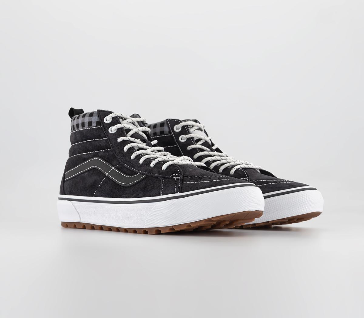 Vans Sk8 Hi Mte Sneaker Boots Vans Sk8 Hi Mte Sneaker Boots Plaid Grey White