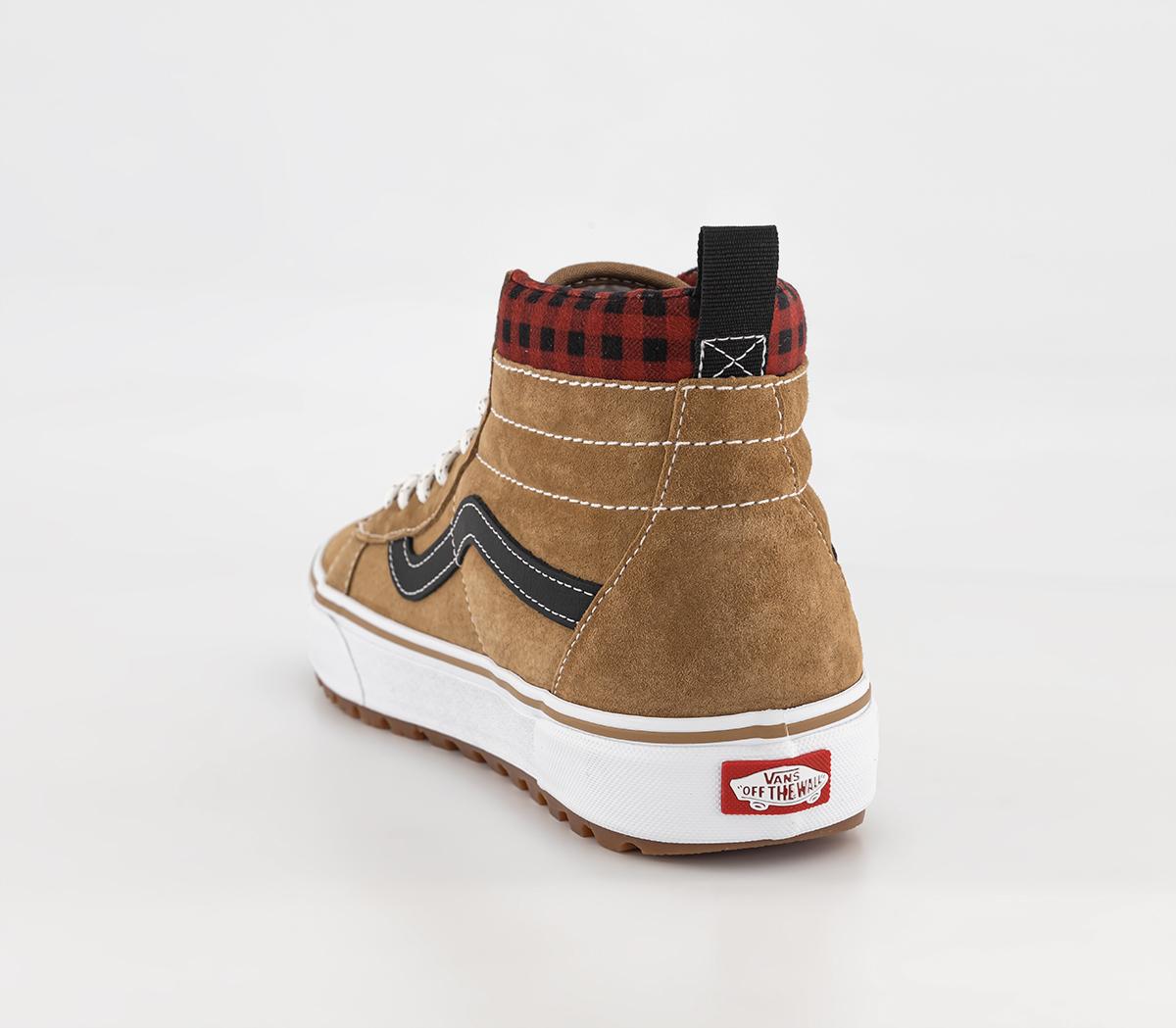 Vans Sk8 Hi Mte Sneaker Boots Vans Sk8 Hi Mte Sneaker Boots Plaid Brown Black