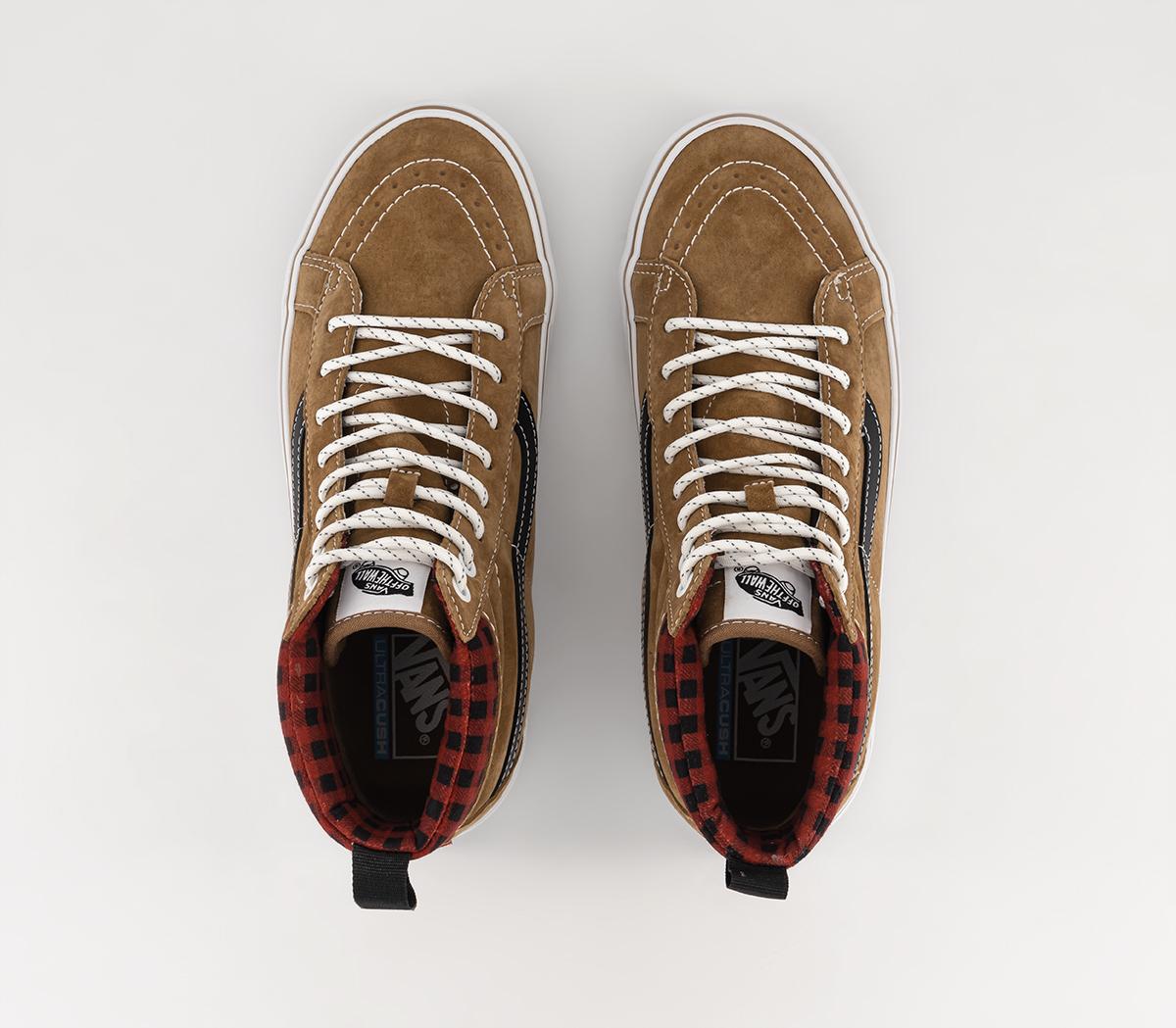 Vans Sk8 Hi Mte Sneaker Boots Vans Sk8 Hi Mte Sneaker Boots Plaid Brown Black
