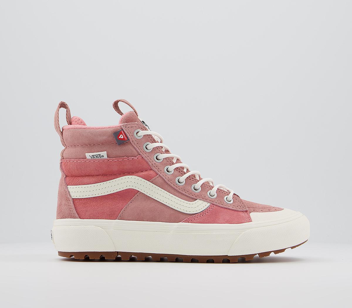 Vans mid tops deals Pink