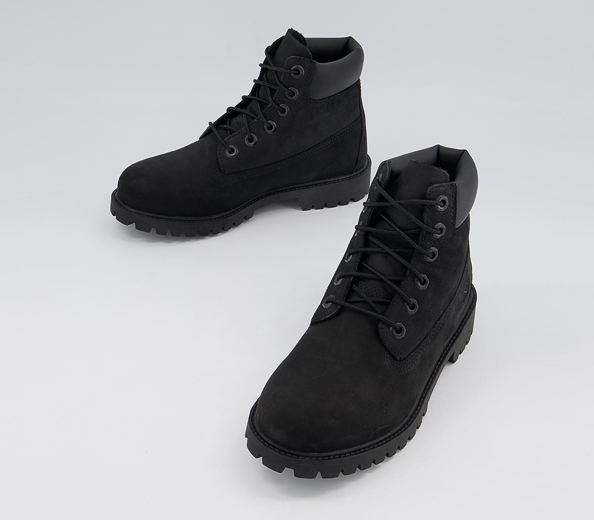 TimberlandJunior 6 Inch Premium Waterproof BootsBlack Nubuck