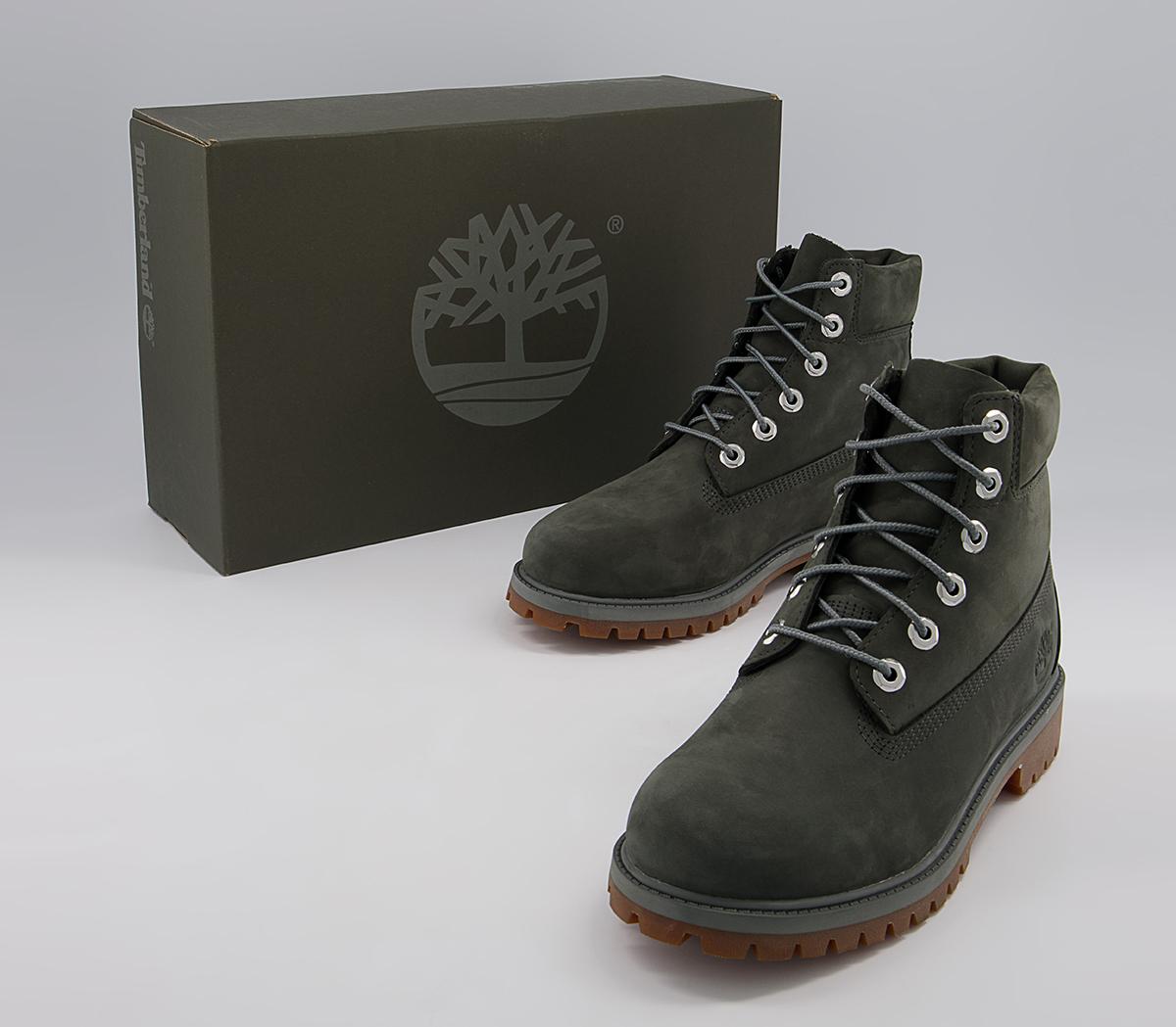 Timberland Juniors 6 Premium Waterproof Boots Timberland Juniors 6 Premium Waterproof Boots Coal