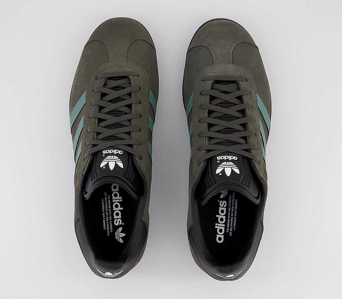 adidas Gazelle Trainers Core Black Grey - Men's Trainers