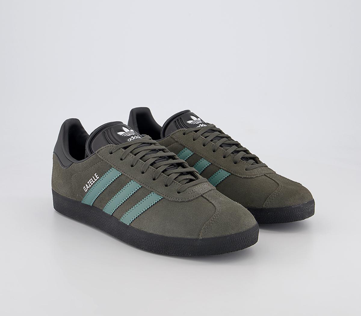 adidas Gazelle Trainers Core Black Grey - Men's Trainers