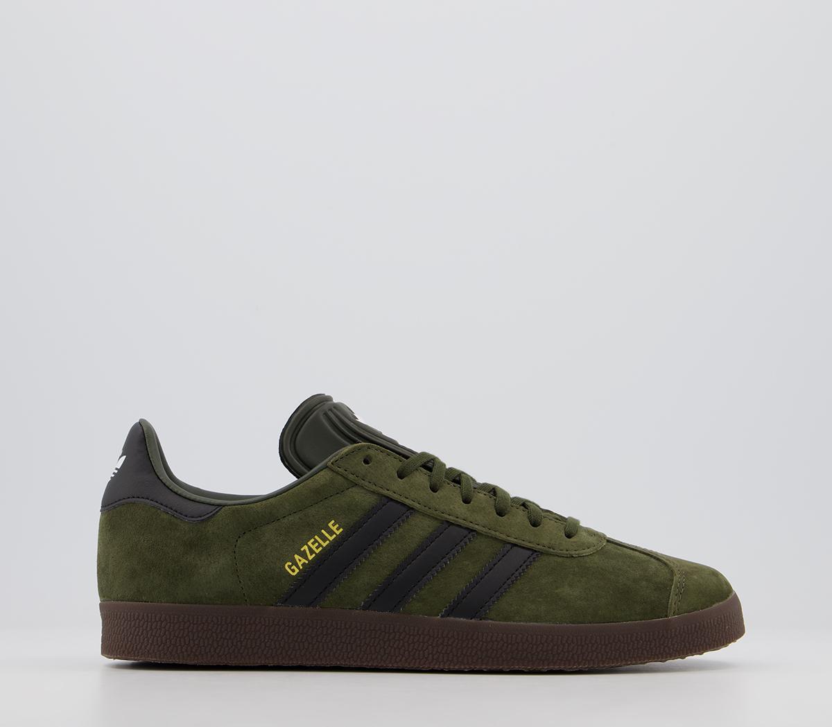 adidas Gazelle Trainers adidas Gazelle Trainers Night Cargo Black Gum