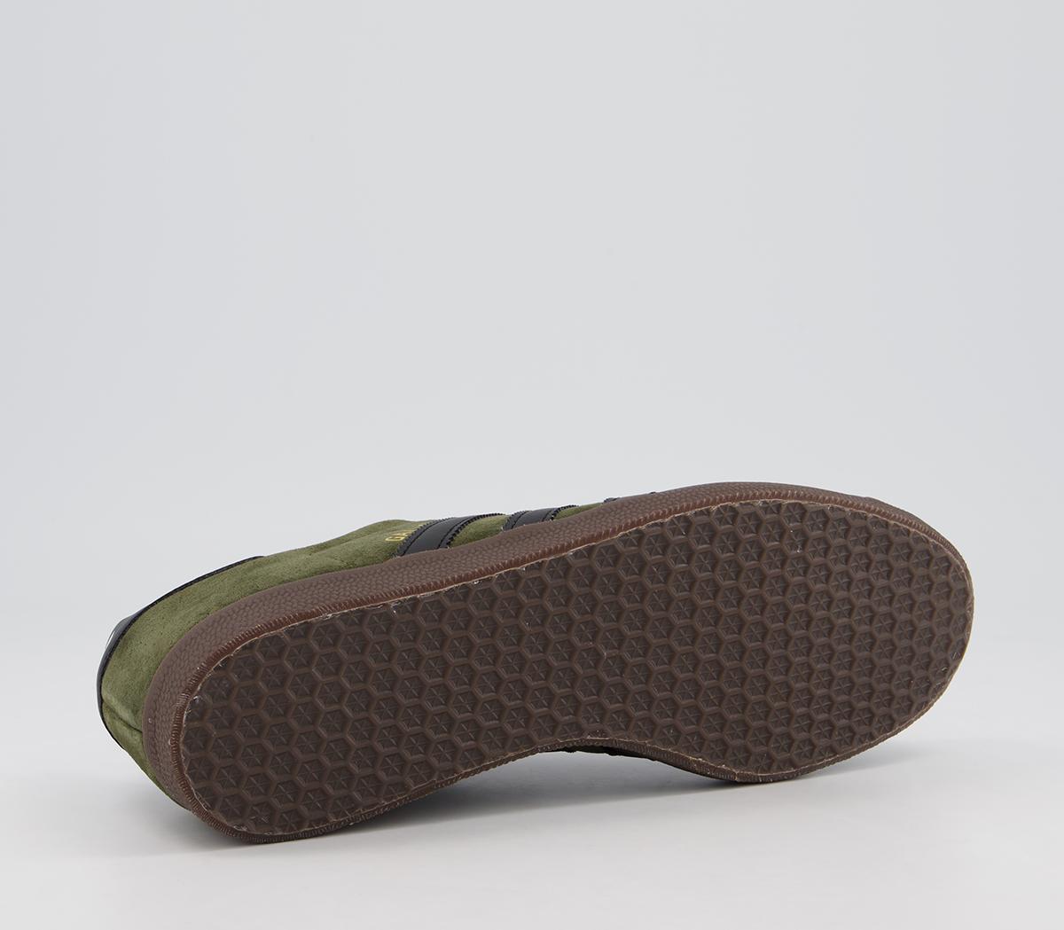 adidas Gazelle Trainers adidas Gazelle Trainers Night Cargo Black Gum