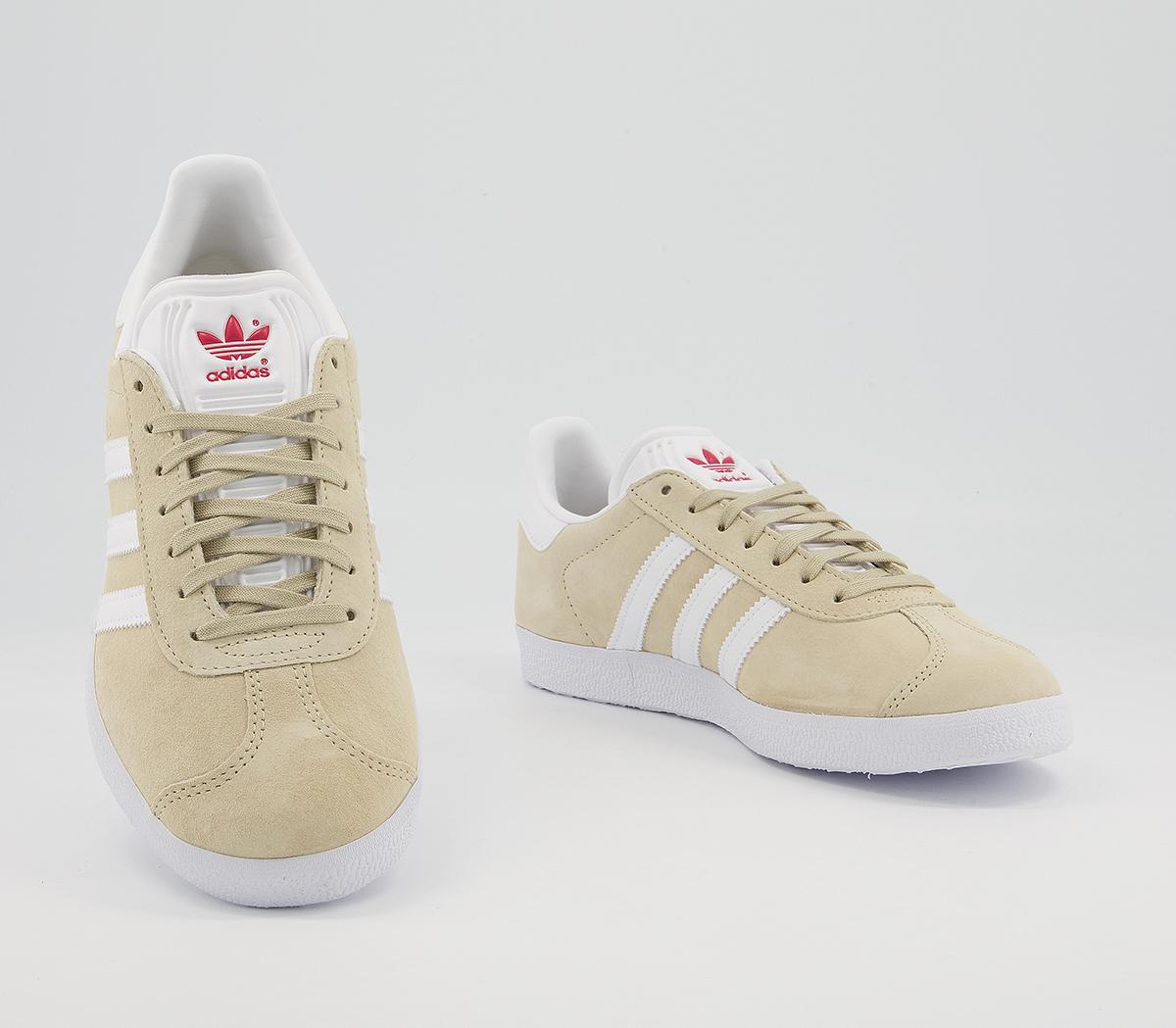 adidas Gazelle Trainers adidas Gazelle Trainers Savannah White Glory Red