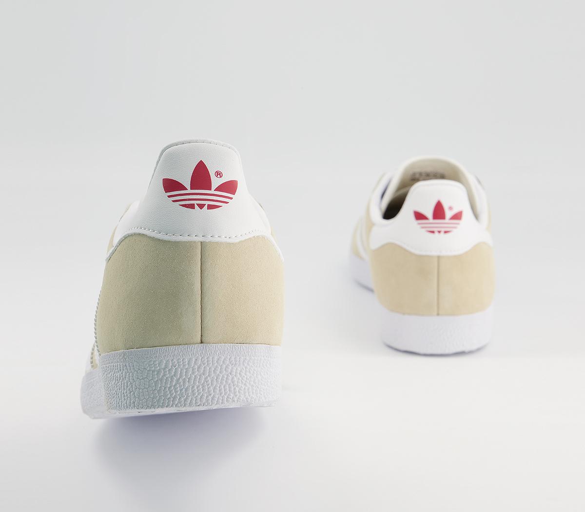 adidas Gazelle Trainers adidas Gazelle Trainers Savannah White Glory Red