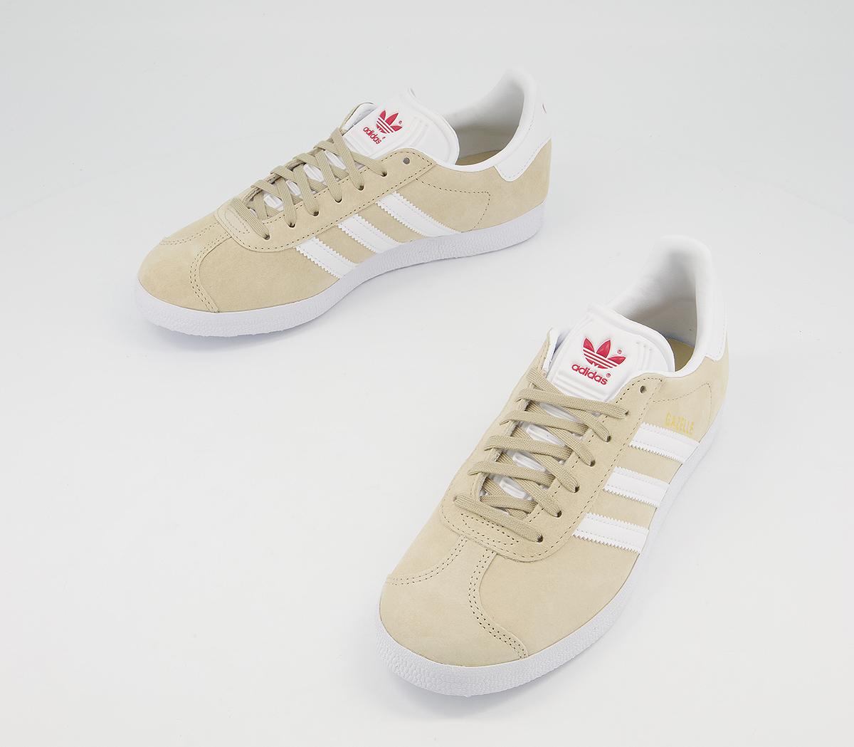 adidas Gazelle Trainers adidas Gazelle Trainers Savannah White Glory Red