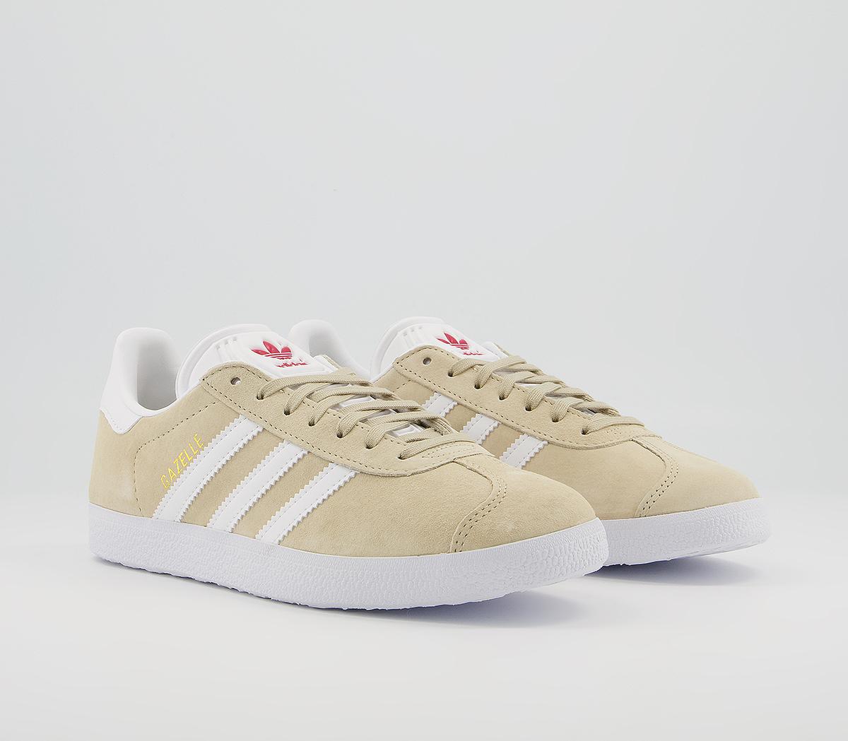 adidas Gazelle Trainers adidas Gazelle Trainers Savannah White Glory Red
