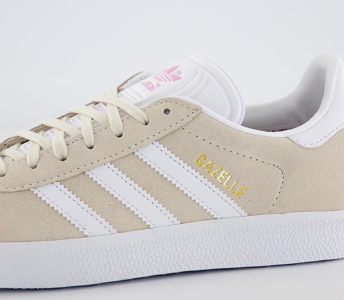 adidas Gazelle Trainers Off White Clear Pink - Women's Trainers