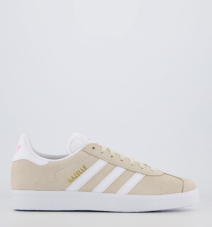 adidas Gazelle Trainers Off White Clear Pink