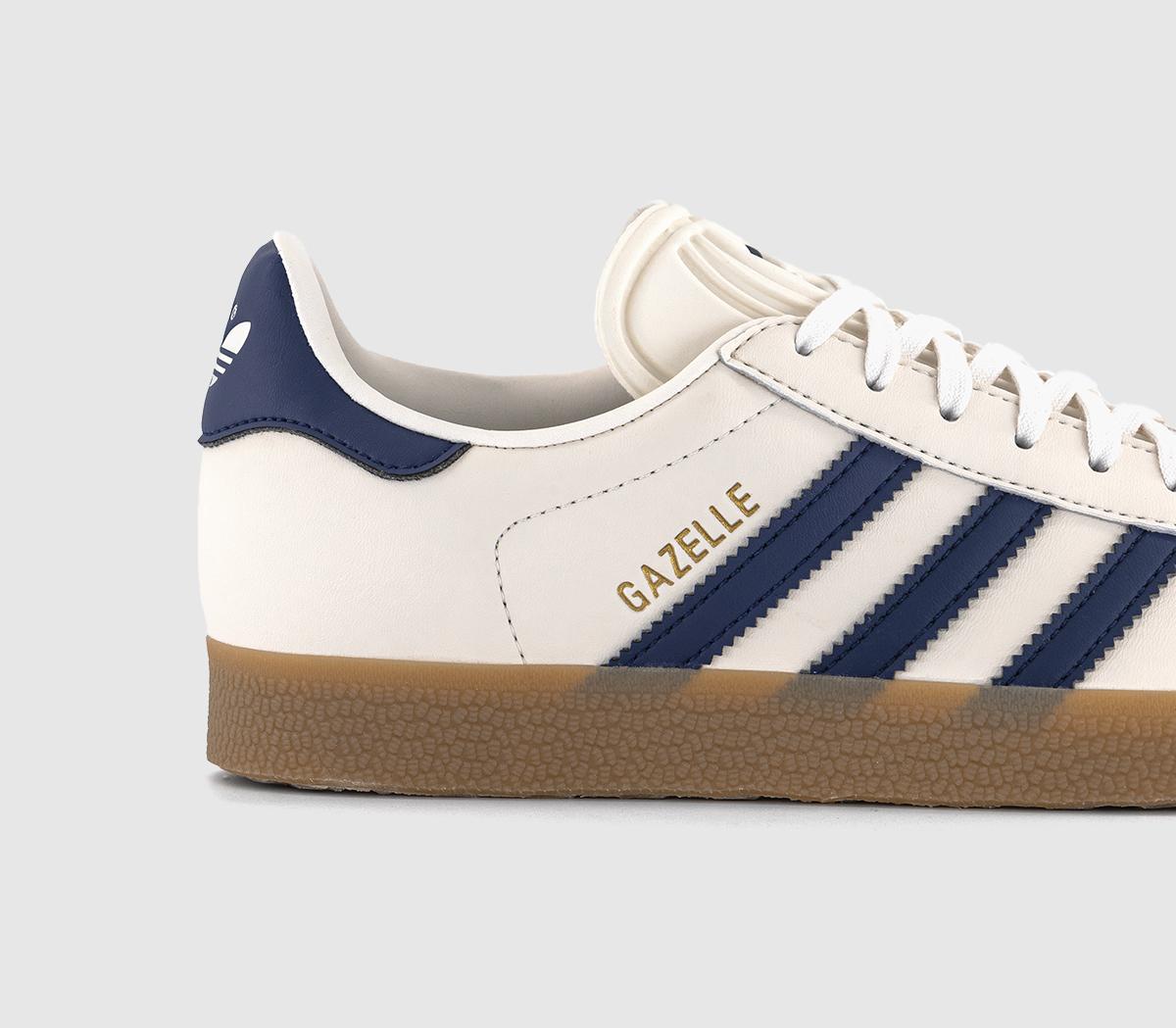 adidasGazelle Trainers adidasGazelle TrainersCloud White Dark Blue Gum