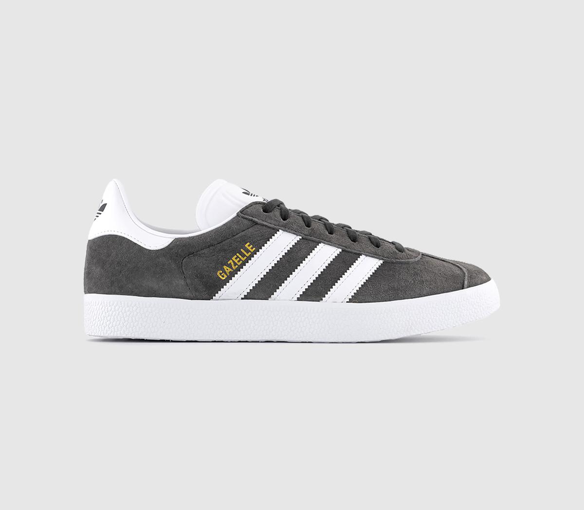 adidasGazelle TrainersDgh Solid Grey White Gold Met
