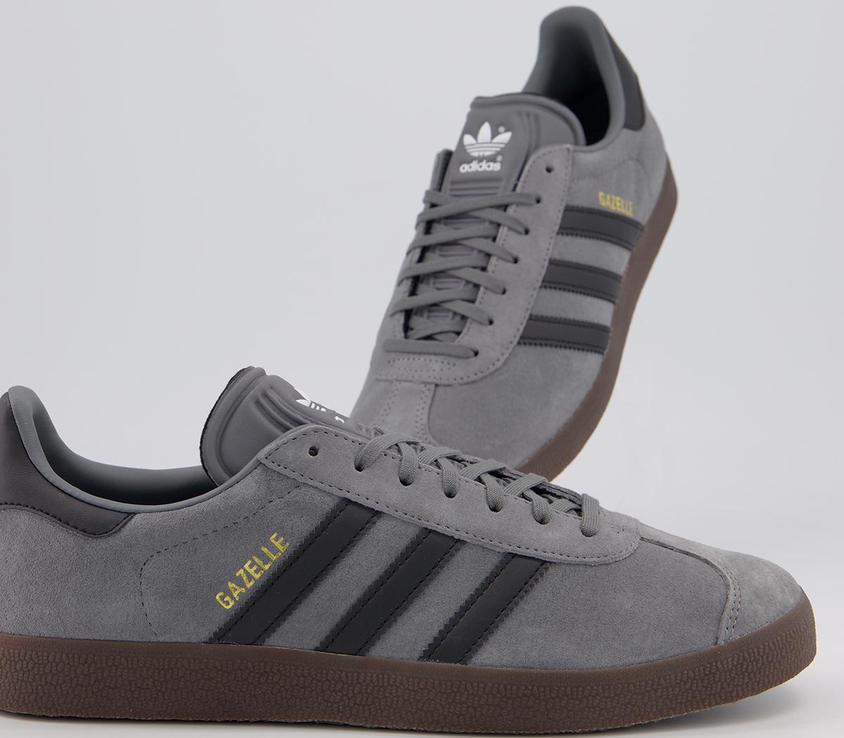 adidas Gazelle Trainers adidas Gazelle Trainers Grey Black Gum