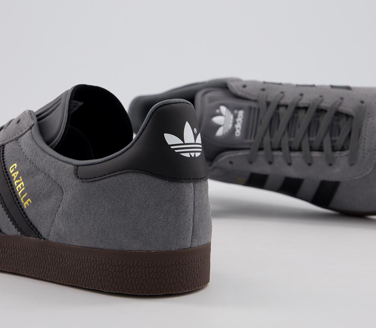 black and gum adidas gazelle