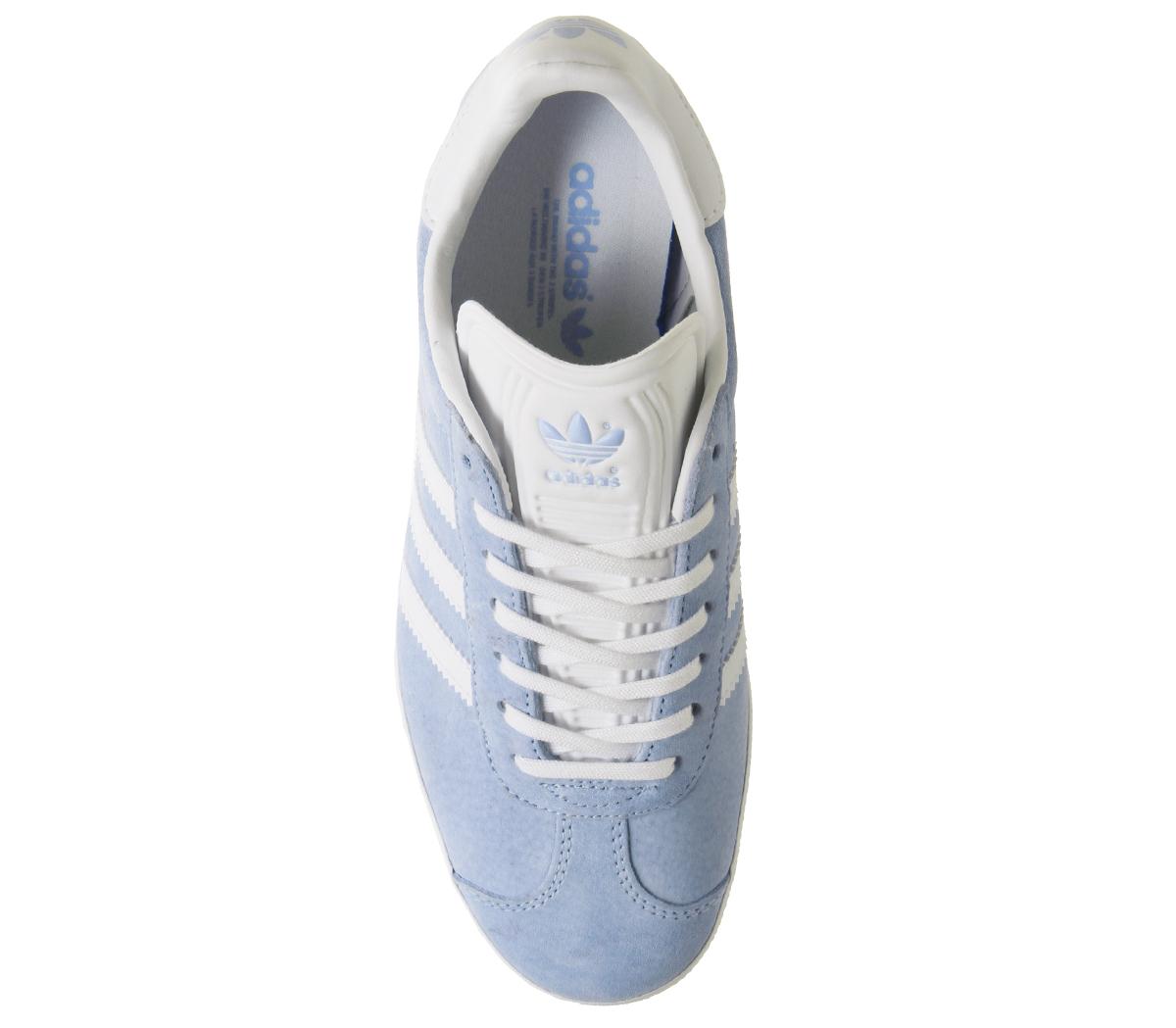 adidasGazelle TrainersGlow Blue White Gold Metallic F